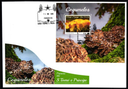 Sao Tome E Principe 8396-8399 Gestempelt Kleinbogen Als FDC / Pilze #JA938 - Altri & Non Classificati