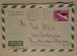 Israël - Aérogramme Diffusé Avec Cachet (1950) - Other & Unclassified