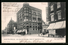 AK Fort Wayne, IN, Odd Fellows Building, Home Of Commercial Club  - Fort Wayne