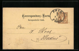AK Prag, Veit Ph. Hirsch A Synové, Ganzsache  - Cartes Postales