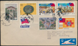 Taiwan Brief Luftpost MIF 1385+1393+1411+1426-1427+1463 Taipeh Nach Perleberg - 1888 Chinesische Provinz