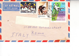 INDIA  1980 - Yvert 632-645-653 Su Lettera To Italy - Storia Postale