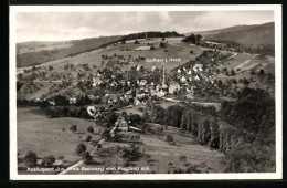 AK Jux /Kreis Backnang, Ortsansicht Aus Der Vogelschau Mit Gasthaus Z. Hirsch  - Backnang