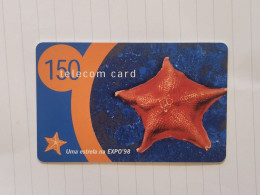 PORTUGAL-(PT198)-EXPO 98 -Estrela-(32)-(150units)(1.04.98)(tirage-20.100)(14318580)-used Card+1card Prepiad Free - Portugal