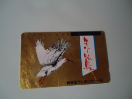 JAPAN USED CARDS GOLDEN   BIRD BIRDS DISCOUNT 0.15 PER PIECE - Otros & Sin Clasificación