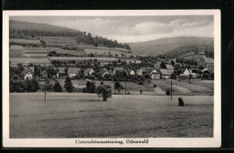 AK Unterschönmattenwag /Odenwald, Ortsansicht Aus Der Ferne  - Odenwald