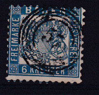 Wappen 6 Kr. Mit Nummernstempel 50 (= Gernsbach) - Autres & Non Classés