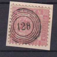 Wappen 3 Kr. Auf Briefstück Mit Nummernstempel 128 (= Schliengen) - Autres & Non Classés