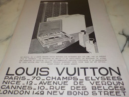 ANCIENNE PUBLICITE SAVOIR CHOISIR SAVOIR DONNER  LOUIS VUITTON 1927 - Autres & Non Classés