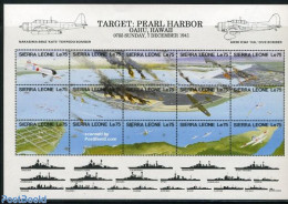 Sierra Leone 1991 Pearl Harbour Attack 15v M/s, Mint NH, History - Transport - World War II - Aircraft & Aviation - Sh.. - Guerre Mondiale (Seconde)