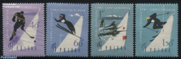 Poland 1961 Winterspartakiade 4v, Mint NH, Sport - Ice Hockey - Skiing - Sport (other And Mixed) - Nuovi