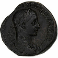 Alexandre Sévère, Sesterce, 225, Rome, Bronze, TB+, RIC:439d - Les Sévères (193 à 235)