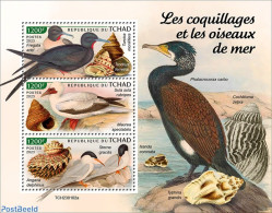 Chad 2023 Shells And Seabirds, Mint NH, Nature - Birds - Shells & Crustaceans - Andere & Zonder Classificatie