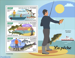 Chad 2023 Fishing, Mint NH, Nature - Fish - Fishing - Andere & Zonder Classificatie