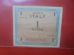 ITALIE (OCCUPATION) 1 LIRE 1943 Circuler (B.34) - Geallieerde Bezetting Tweede Wereldoorlog