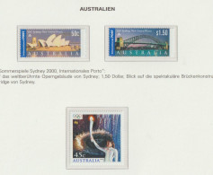 Australia 2000 Olympic Games In Sydney Three Stamps MNH/**. Postal Weight Approx 0,040 Kg. Please Read Sales Conditions - Estate 2000: Sydney