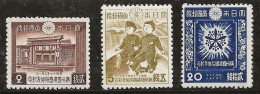 Japon 1942 N° Y&T : 320,321 Et 323 * - Neufs