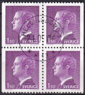 SCHWEDEN 1980 Mi-Nr. 1113 DD O Used Viererblock - Aus Abo - Usados