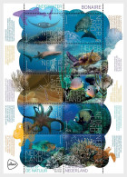 NETHERLANDS 2024 FAUNA Animals. Bonaire's Marine Life FISH SHARK DOLPHIN TURTLE - Fine S/S MNH - Unused Stamps