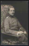 AK Prinz August Wilhelm Von Preussen Von Preussen In Feldgrau  - Familles Royales