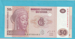 BANQUE CENTRALE DU CONGO  .  50 FRANCS  .  30-06-2013  .  N°  KD 5756948 U  .  2 SCANNES  .  ETAT LUXE / UNC - Democratic Republic Of The Congo & Zaire