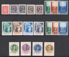 1940-44 Vaticano, Francobolli Nuovi, Annate Complete,19 Valori, MNH** - Full Years