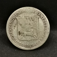 1/4 BOLIVAR  ARGENT 1945 SIMON BOLIVAR VENEZUELA / SILVER - Venezuela