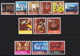1968. ZAMBIA. Complete Set Country Motives In New Curency In Total 12 Never Hinged Stamps.  - JF546468 - Zambie (1965-...)