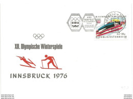 213 - 26 - Carte D'Autriche Avec Oblit Mécanique Seefeld Im Olympischen Raum Nordische Skibewerbe - Winter 1976: Innsbruck