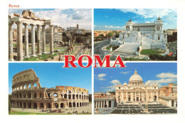 ITALIE - Roma - Multi-vues De Différentes Monuments à Rome - Carte Postale Ancienne - Panoramic Views