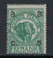SOMALIA 1922 ֍ Elefante E Leone ֍ N.  24 Nuovo * ● Singolo ● Cat. 20 € ● Lotto 1885 B ● - Somalia