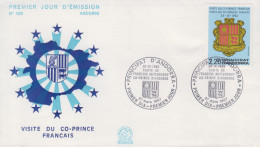 Enveloppe  FDC  1er  Jour  ANDORRE   Visite  Du   Co - Prince  François  MITTERRAND   1987 - FDC