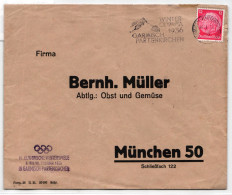 Deutsches Reich 519 Auf Brief Winter-Olympiade #JX430 - Autres & Non Classés