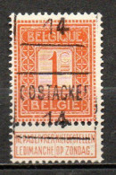 2311 C Voorafstempeling - OOSTACKER 14 - Roulettes 1910-19