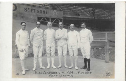 CPA Jeux Olympique De 1924 Fleuret Equipe De France - Olympic Games