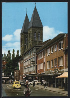 AK Gronau /Westf., Strassenpartie Mit St. Antonius Kirche  - Gronau