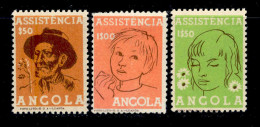 ! ! Angola - 1955 Postal Tax - Af. IP07 To 08A (Complete Set) - MH & No Gum (ns327) - Angola