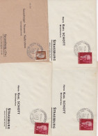 37466# LOT LETTRES ET FRAGMENTS Obl LAUTERBURG ELS 1943 - 1944 LAUTERBOURG BAS RHIN ALSACE - Lettres & Documents