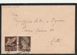 LETTERA 1945 LUOGOTENENZA C.10+50 PM  (YK1833 - Poststempel