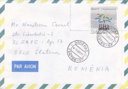 RIO DE JANEIRO- BID FOR OLYMPIC GAMES, STAMP ON COVER, 1997, BRAZIL - Brieven En Documenten