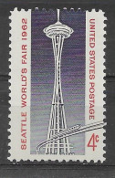 USA 1962.  Seatle Sn 1196  (**) - Neufs