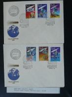 FDC Espace Space Astronomy Halley's Comet IMPERF Stamps Hungary 1986 Ref 98328 - FDC