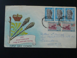 FDC Pertabalan Yang Di-Pertuan Agong Federation Of Malaya 1961 Ref 98381 - Malayan Postal Union