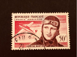 Timbre PA 34. Bastié - 1927-1959 Matasellados