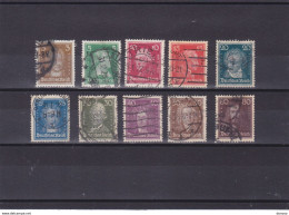 ALLEMAGNE 1926 Yvert 379-380, 382-389 Oblitérés, Used  Cote : 22.70 Euros - Used Stamps