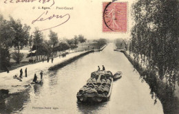 France > [47] Lot Et Garonne > Agen - Pont-Canal - Péniche Transport De Vin - 9414 - Agen