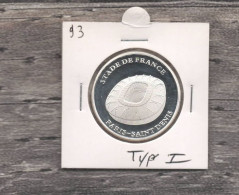 Médaille Souvenirs&Patrimoine : Stade De France Vue De Dessus - Type 1 (couleur Argent) - Autres & Non Classés