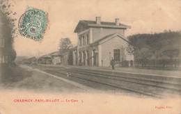 Charmoy Fayl Billot * Vue Sur La Gare * Arrivée Du Train * Ligne Chemin De Fer - Charmoy
