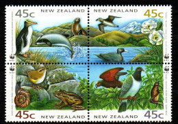 Neuseeland New Zealand 1993 - Mi.Mr. 1290 - 1294 - Postfrisch MNH - Tiere Animals Vögel Birds WWF - Autres & Non Classés