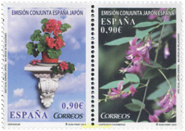 309100 MNH ESPAÑA 2013 FLORES. EMISIÓN CONJUNTA ESPAÑA-JAPÓN - Unused Stamps